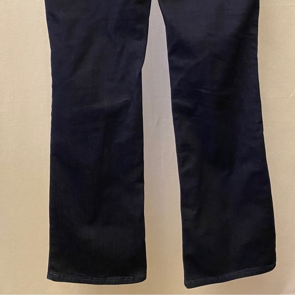 NYDJ 12 Barbara Bootcut Jeans Mid Rise Dark Wash Enzyme Stretch Lift Tuck Tech - Picture 8 of 14